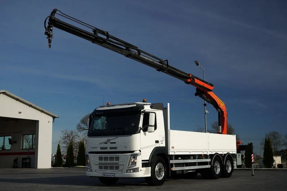 Volvo FM 500 / 6X4 / LIVRARE 6.5 M / CUPTOR PALFINGER PK 20001-K / PILOT / SARCINĂ MARE -12.5 M / ROTATOR  / EURO 6