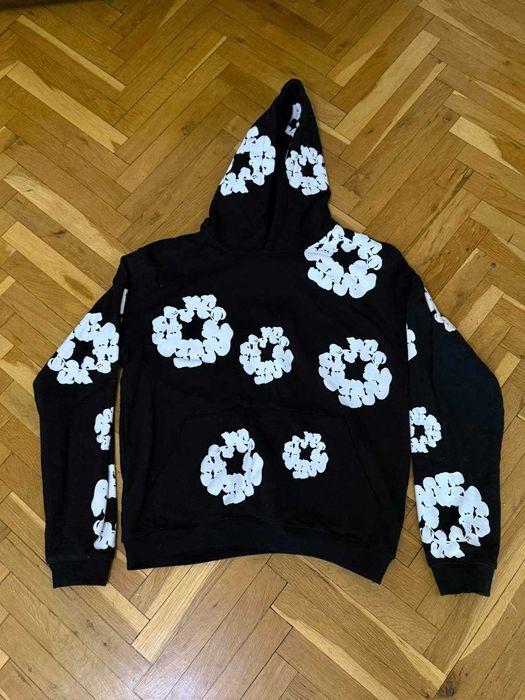 DENIM TEARS Hoodie Black and White