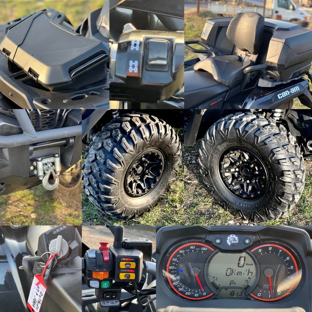 ATV Can Am Outlander MAX XTP 1000 cm3 Bombardier G2 2018 2 locuri