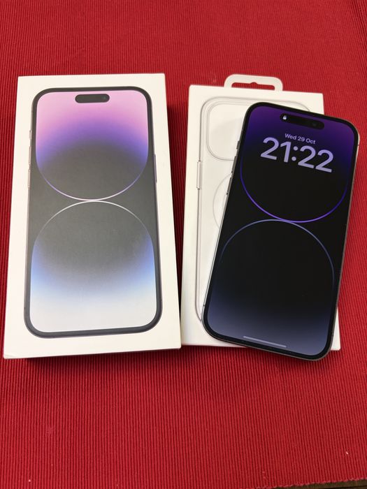 Apple iPhone 14 Pro, Deep Purple 256GB+oригинален Apple кейс