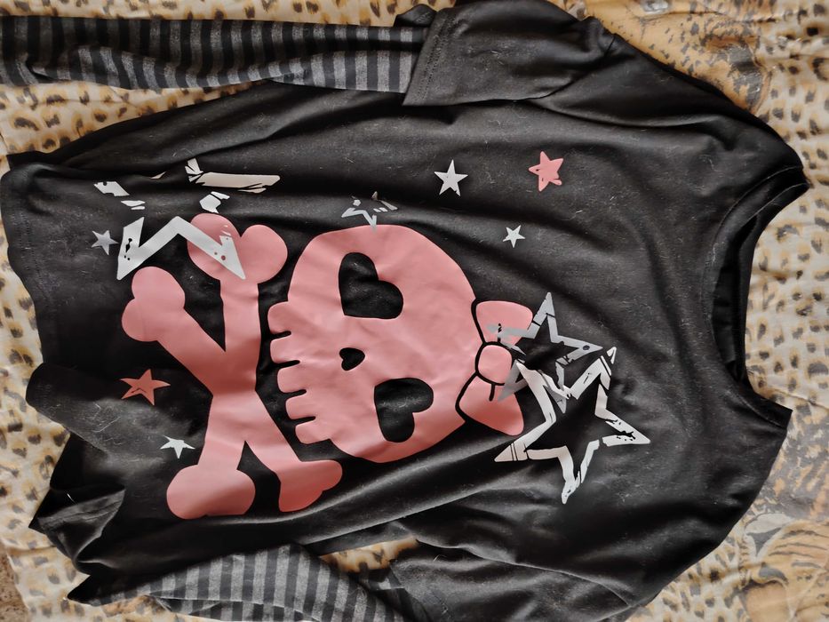 Широка блуза с череп