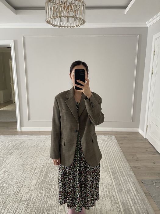 Пиджак клеточный от Mango