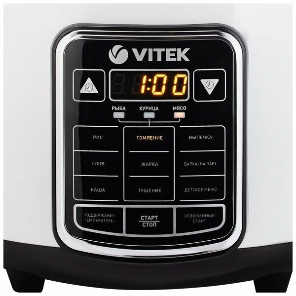 Мультиварка Vitek VT-4284, 4 л, 700 Вт, белый/черный