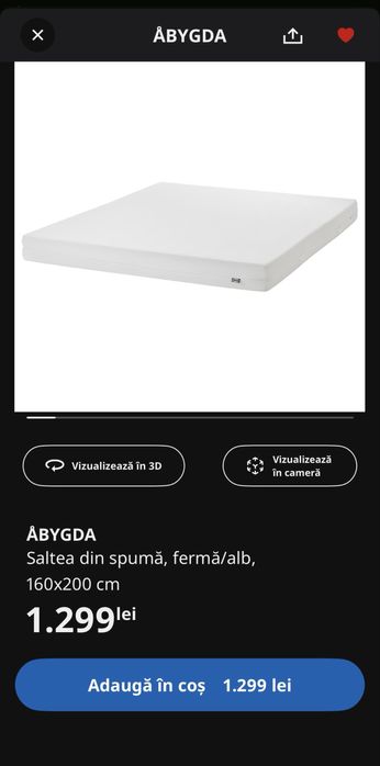 Saltea Ikea 160x200