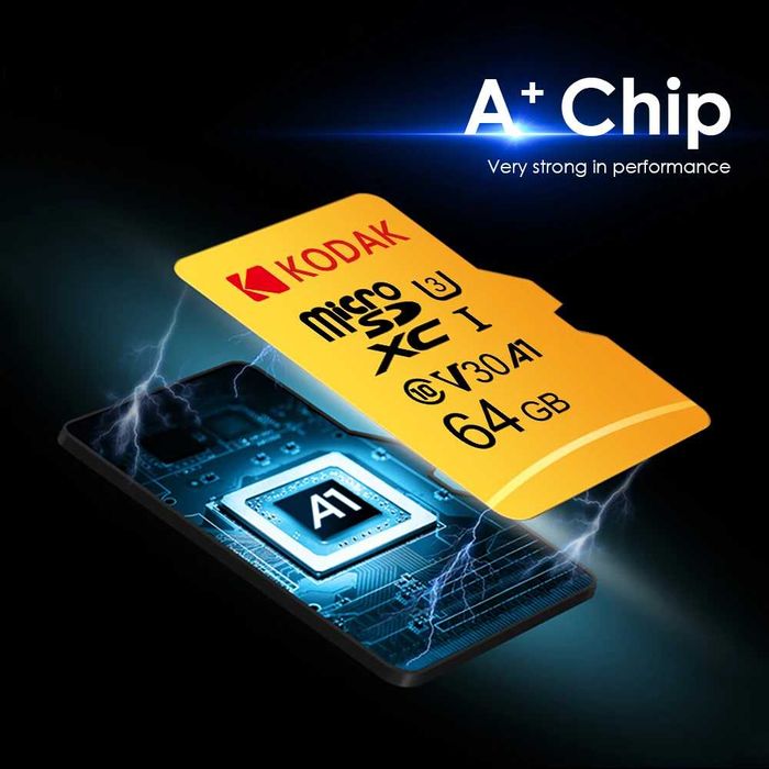 KODAK Micro SD Card Карта с памет 64 GB / 128 GB V30 Class10 U3