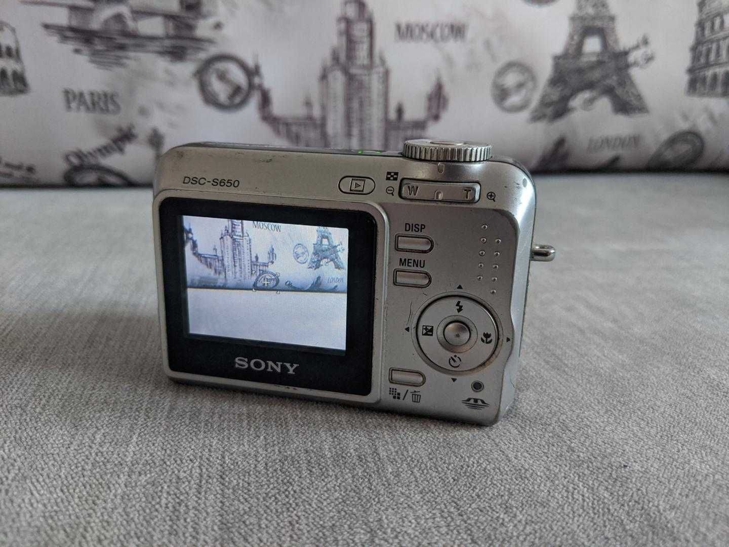 Camera foto SONY S650 7.2megapixeli iso 1000 + Card + Baterii