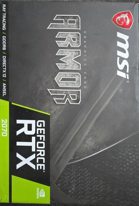 NVIDIA GeForce MSI RTX 2070 Armor 8gb GARANTIE