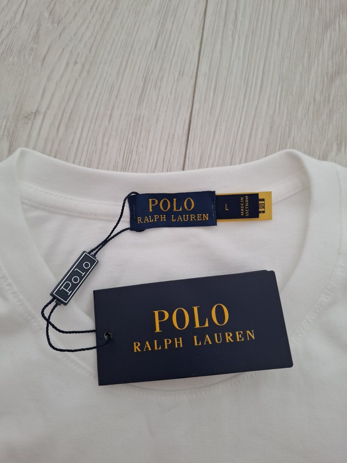 Бяла тениска Polo Ralph Lauren, М-ка