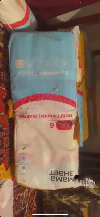 Памперс "Мама знает" 6 размер XXL