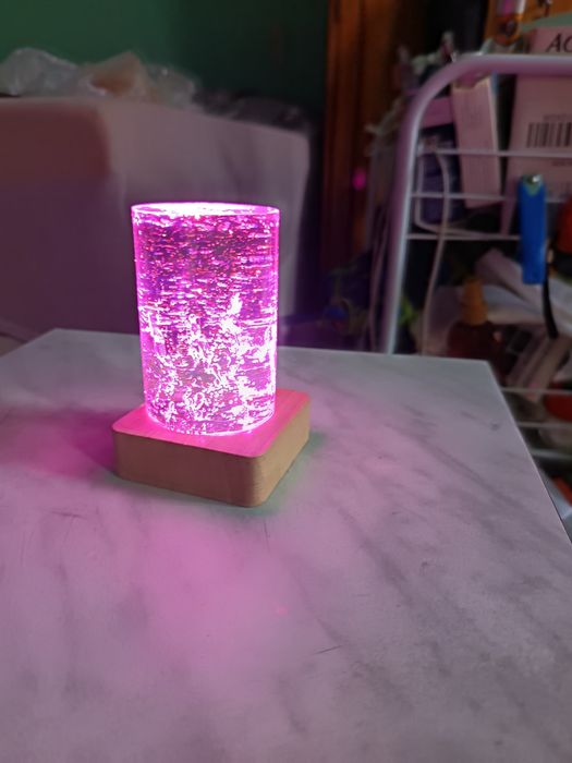 Lampă din rășină epoxidic home made