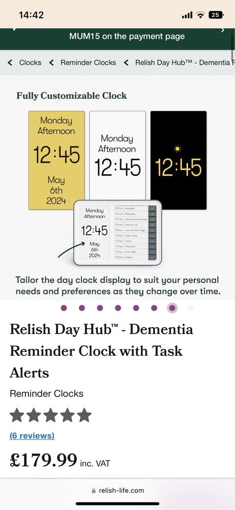 Ceas Digital day hub task alerts