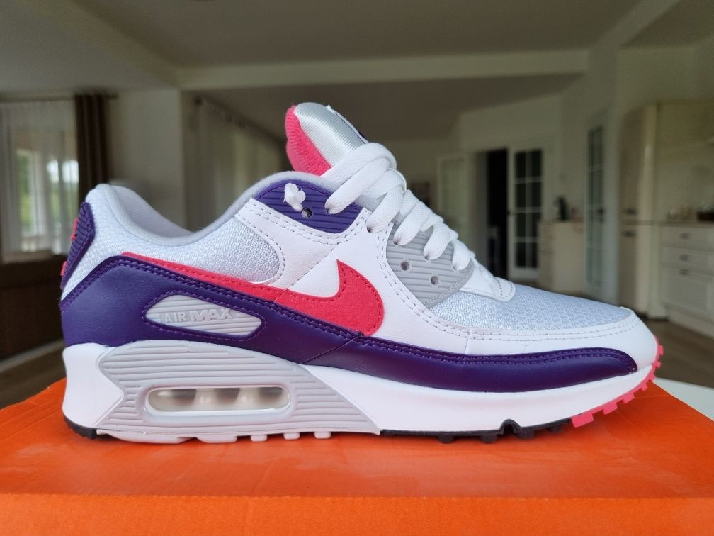 Nike Air Max 90 Eggplant EU 42 CW1360-100 Recrafted Remastered