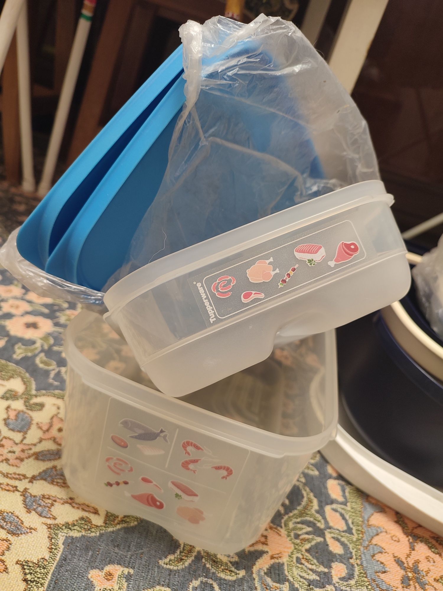 Посуда Tupperware, контейнер, хлебница, чашка,