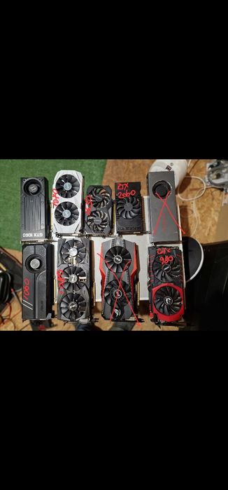 Placi video defecte rtx 2060, gtx 980, 1060, 1070, 1080, 1650 rx 5700