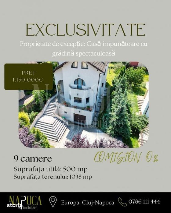 Casa 9 camere de vanzare in Europa, Cluj Napoca