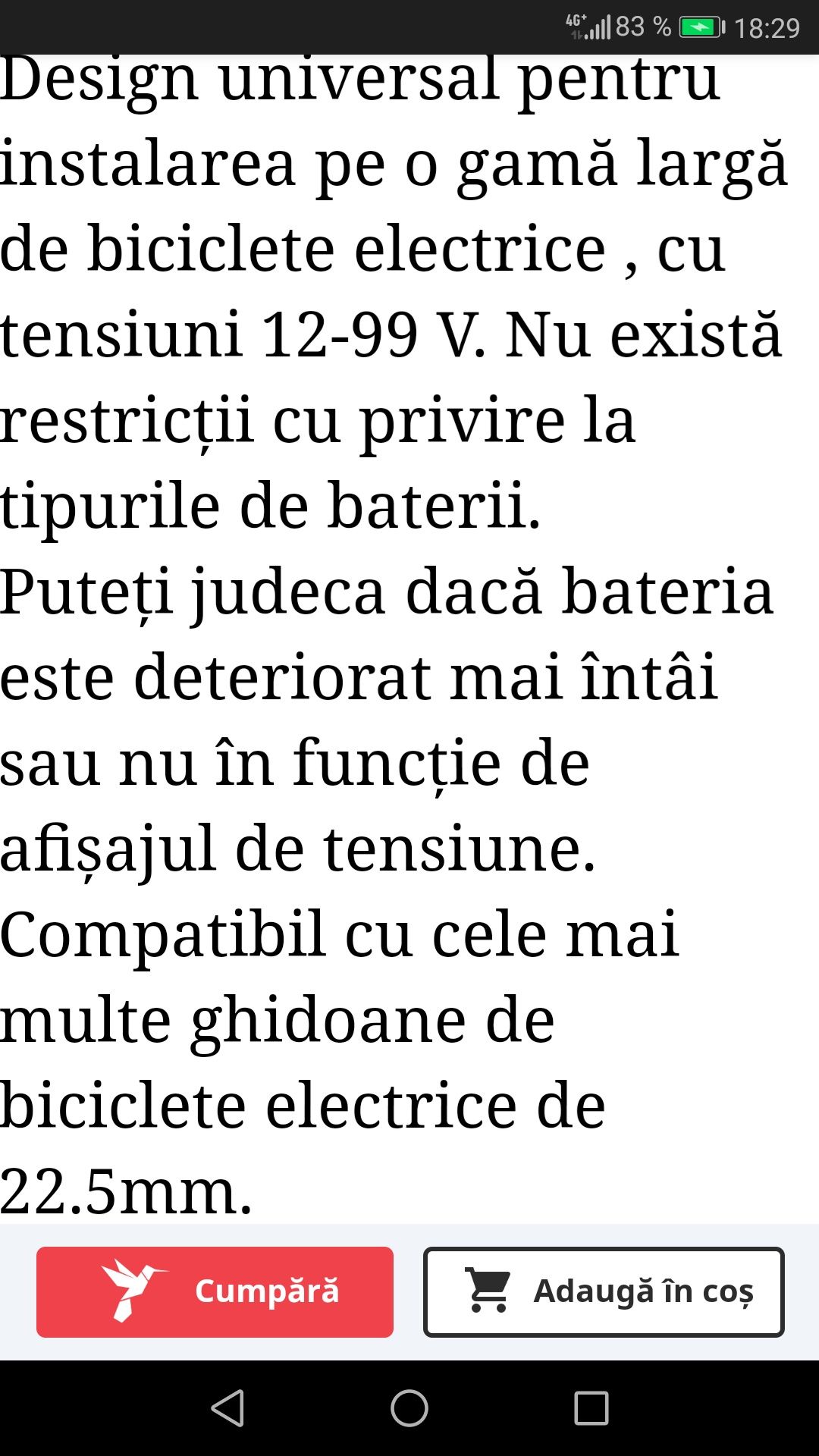 Accelerație bicicletă electrică sau trotinetă