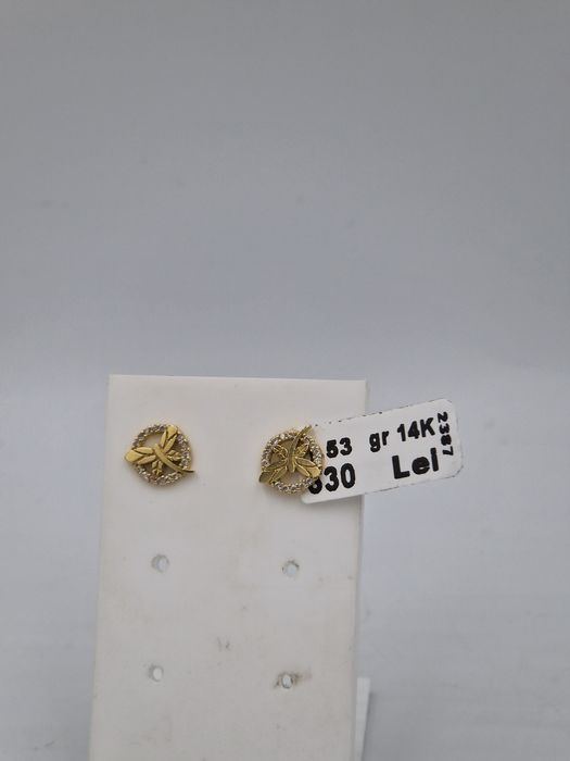 Cercei Aur 14k Greutate 1.53gr #47537