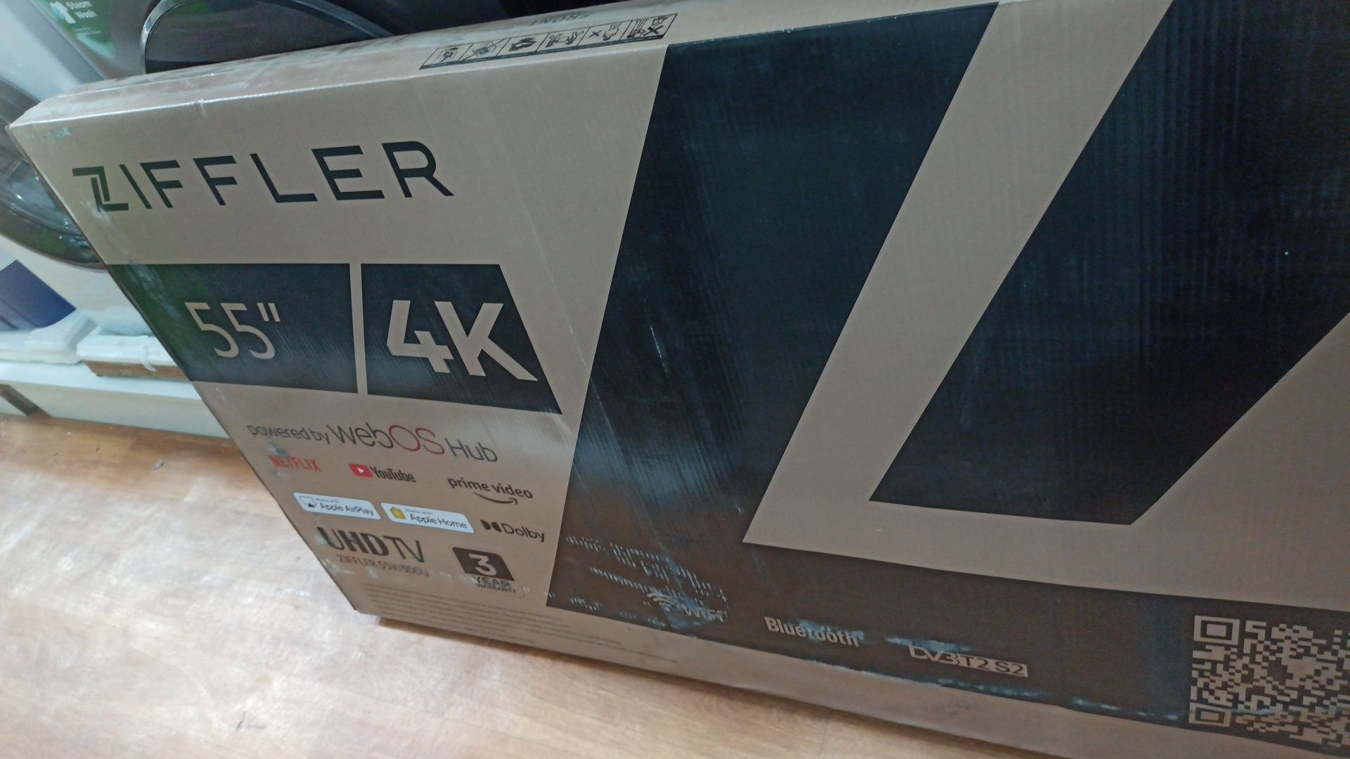 Телевизор ZIFFLER 4К 2 пульта "55"