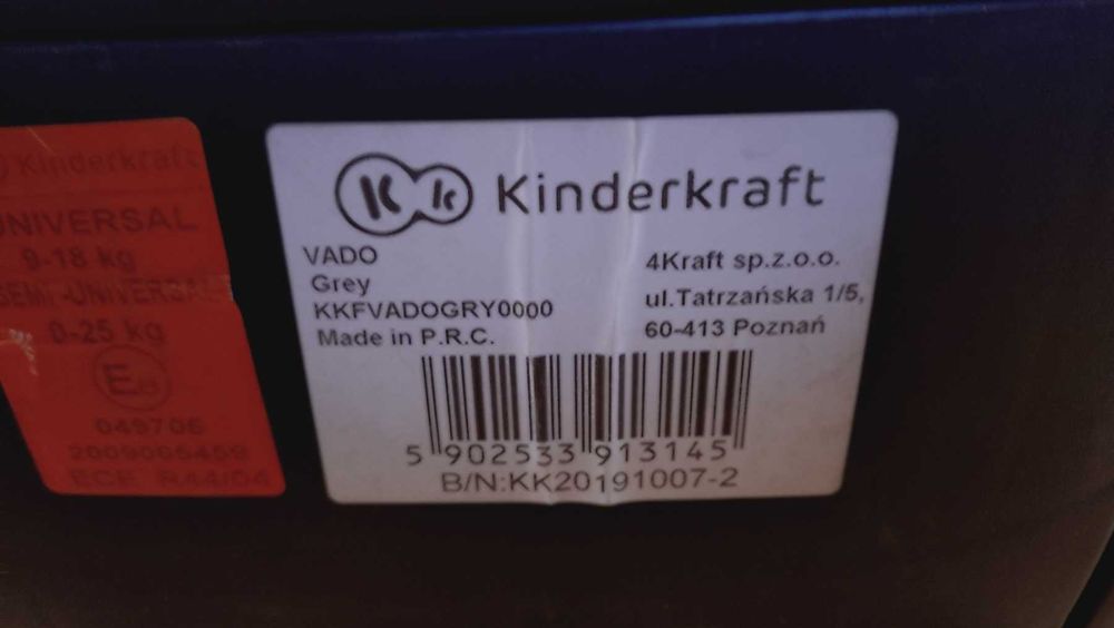 Столче за кола Kinderkraft Vado