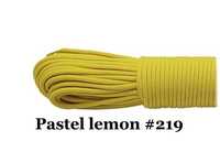 Paracord 550, cordelina 4mm, culoare Pastel lemon #219