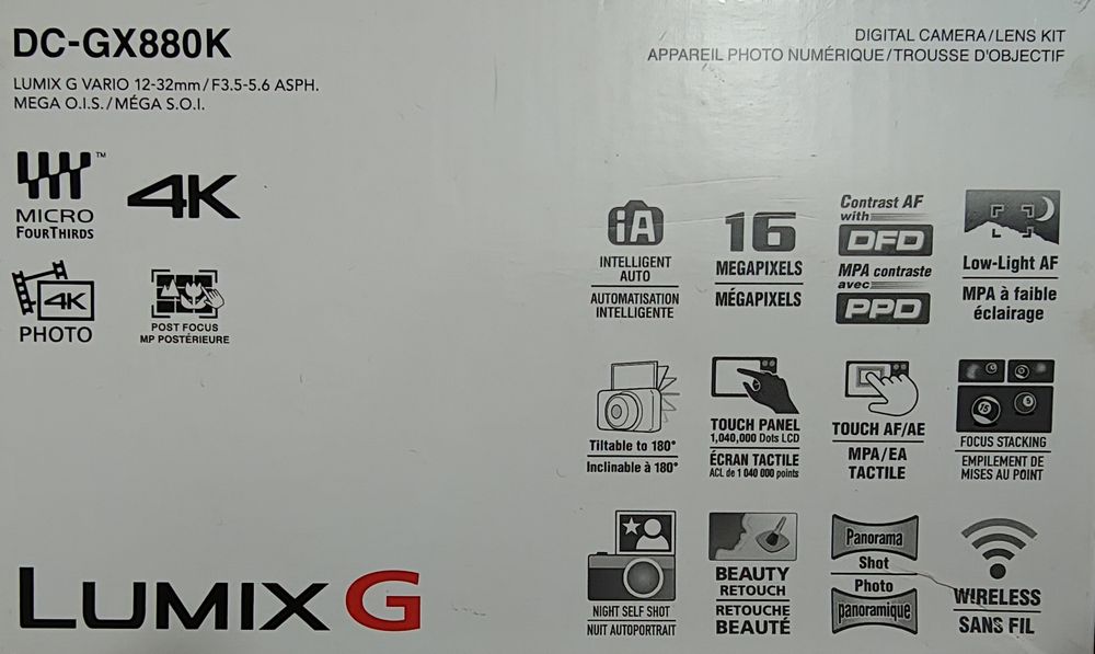 Camera Foto 4K Panasonic Lumix GX880 (GF 10, GF 90)