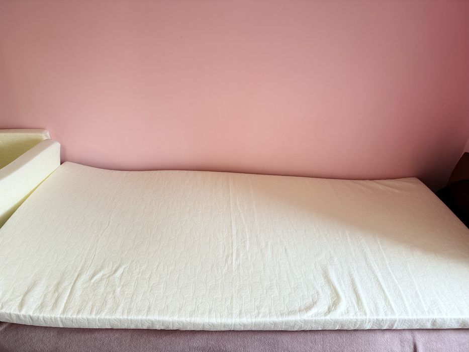 НОВ дунапренен матрак, 90х200х7 с калъф