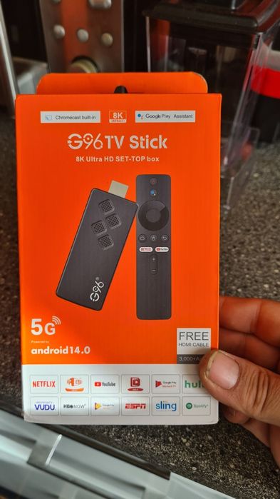 G96 TV Stick – Android 14.0, 8K Ultra HD, 5G