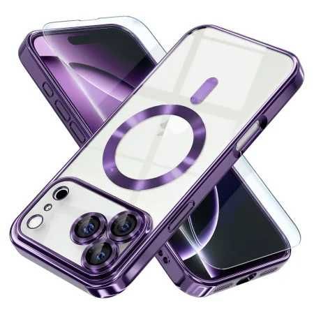 Husa iPhone 17 Pro MagSafe cu protectie pentru camere Luxury, Mov