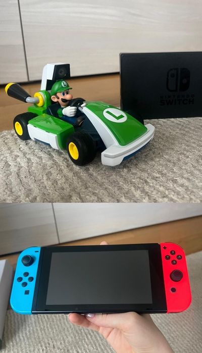 Nintendo switch + Mariokart live home circuit (foarte puțin folosit)