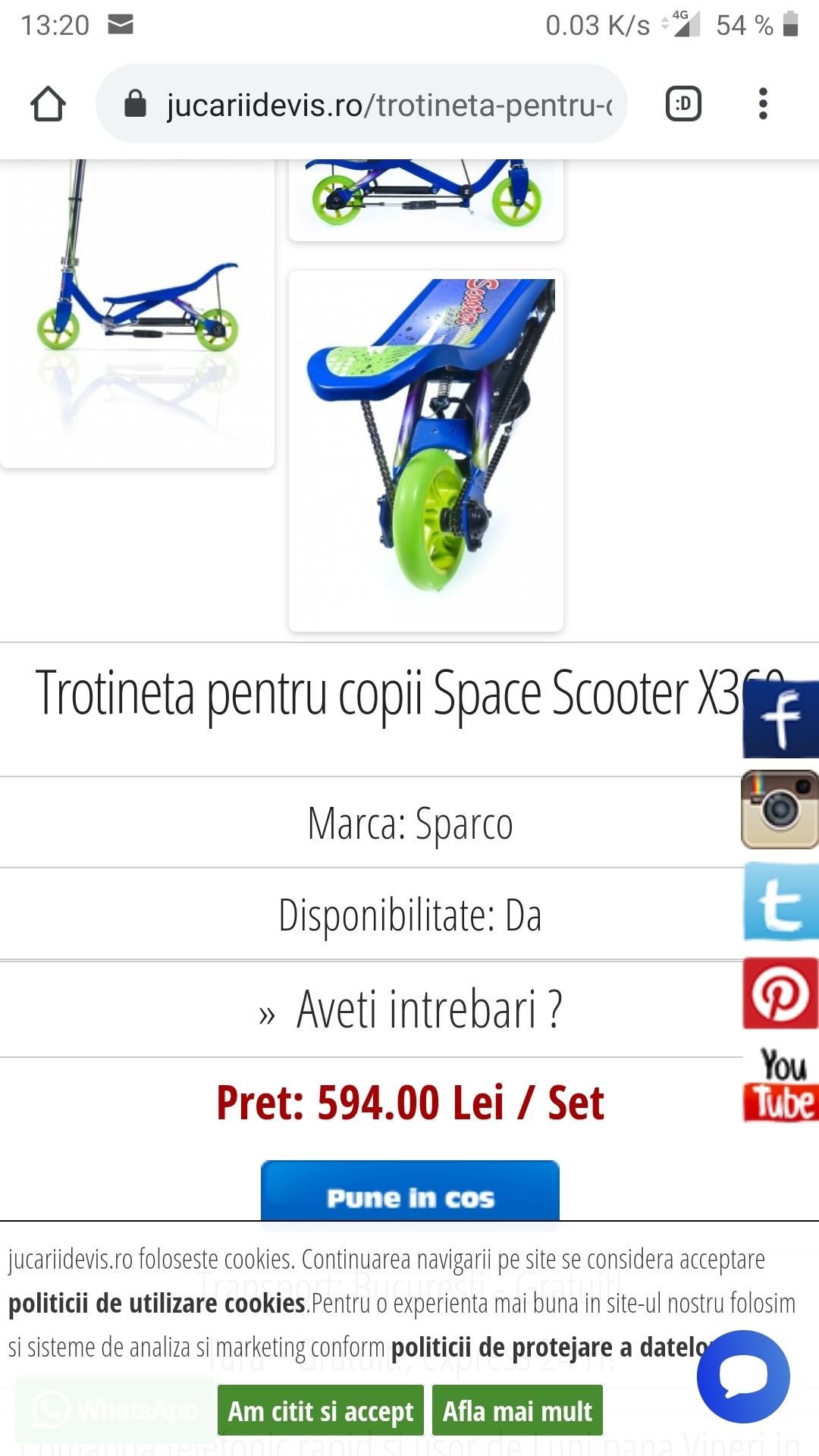 Space scooter trotineta