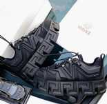**OFERTĂ** Adidasi-sneakers hightop-ghete Versace "Greca Labyrinth"