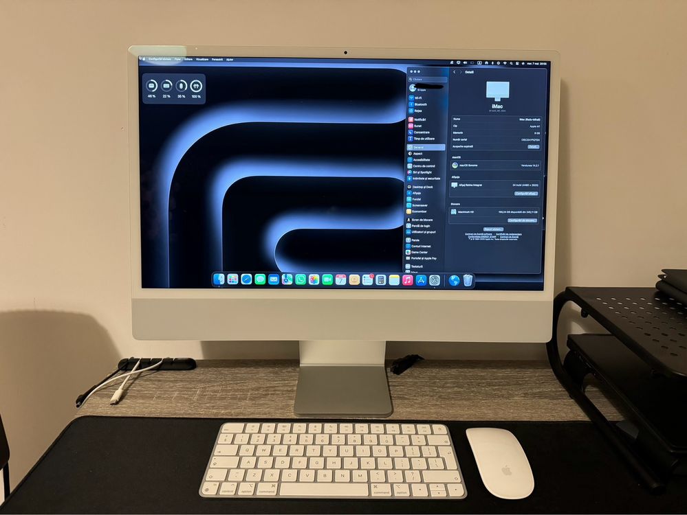 iMac 2021, 8gb RAM, 256 gb