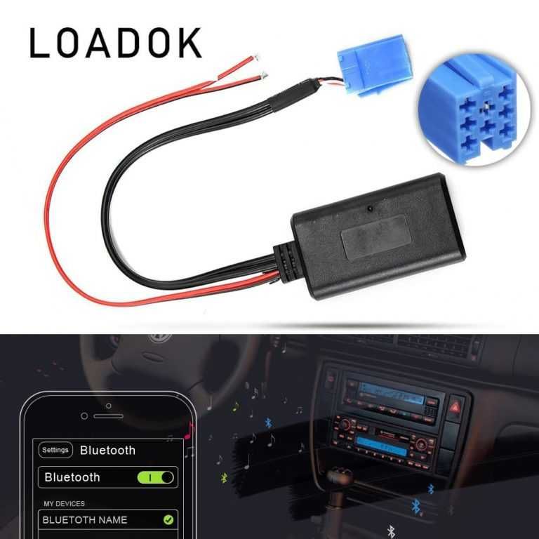 Adaptor Bluetooth 5.0 Module 8 Pin MINI ISO AUX AUDI VW