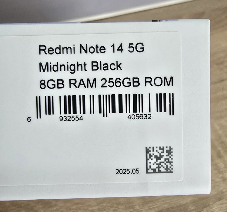 Telefon Redmi Note 14 5G - 256Gb - 8GB ram - produs NOU  !