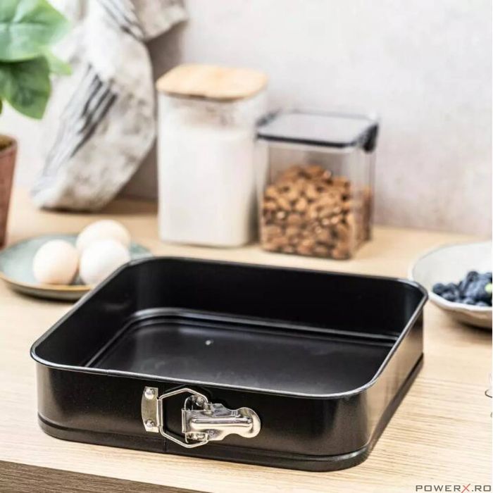 Forma pentru tort, tava copt, patrata, 28 cm, KingHoff