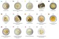 Сет 2 евро монети (възпоменателни) 2012-2015 / 2 Euro Coins