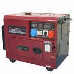 Generator curent, insonorizat AiPower APD9500QFA 6,5kW 230/400V diesel