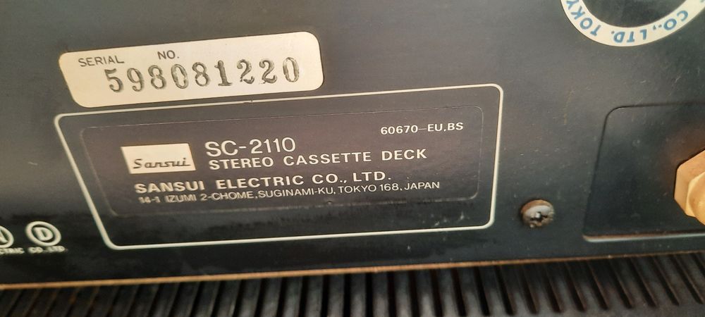 Sansui TA500 Sansui SC2110 Усилвател с Тунер и Дек