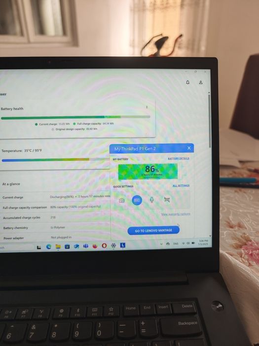 Laptop Lenovo Thinkpad P1 i7 gen9 32gb ram