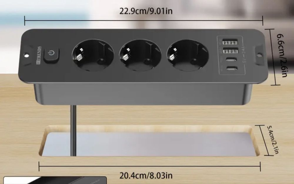 Вграден разклонител/контакт