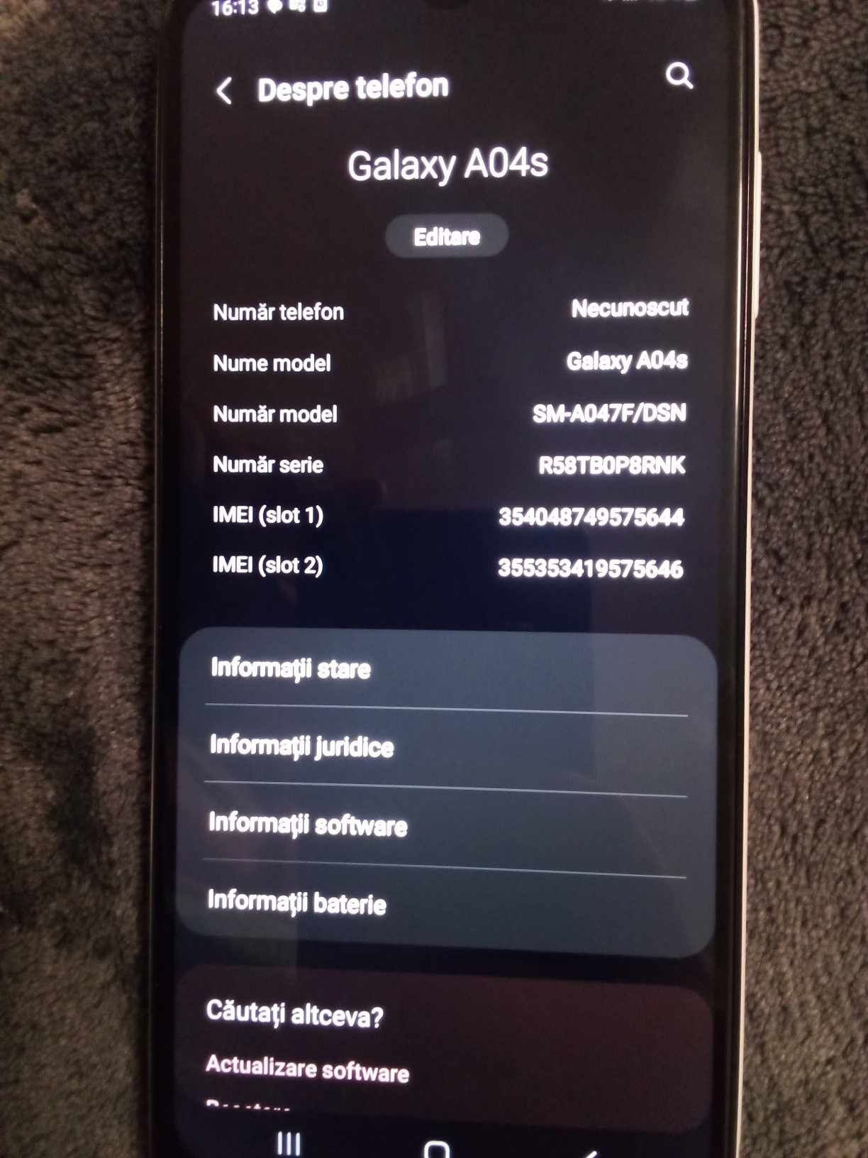 Vând telefon Samsung Galaxy A04s