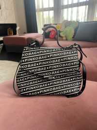 Pinko малка чанта с лого  и дълга дръжка