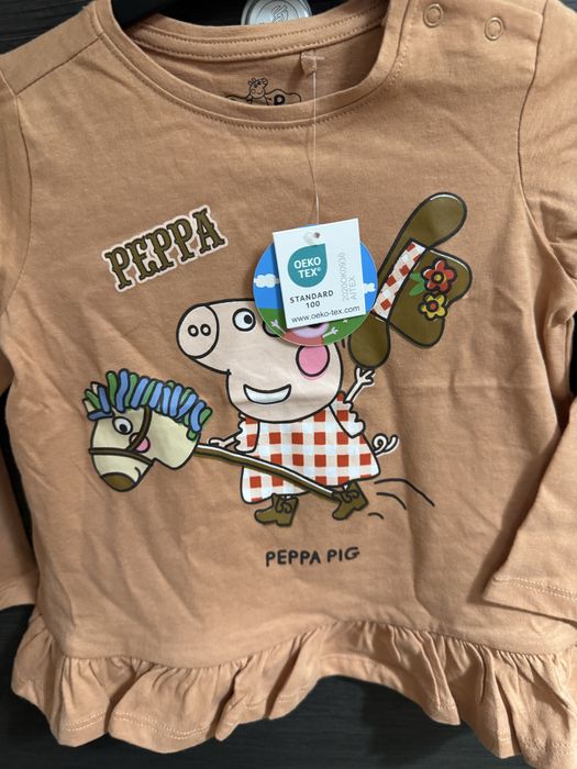 Bluza cu maneca lunga de fete Peppa Pig marimea 98