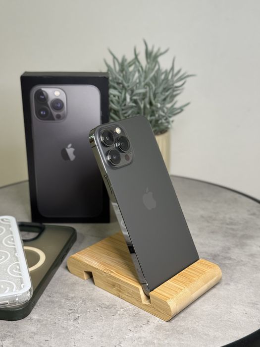 iPhone 13 Pro Max Graphite 128 GB 91% full box + 2 huse