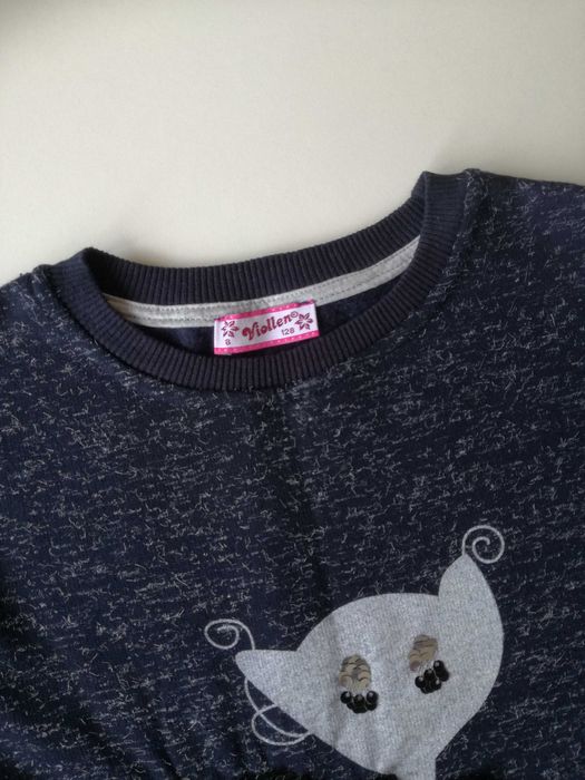 Детска рокля с дълъг ръкав - размер 128 - 134 см.