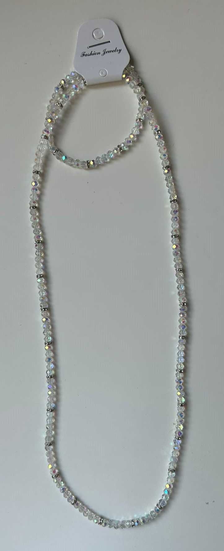 Set bratara si colier margele sticla ideal mirese