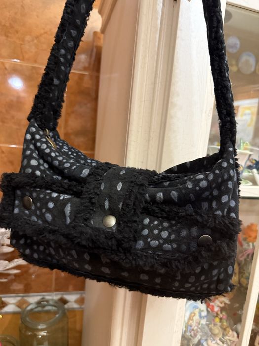 Новая итальянская сумка . Материал натуральная дубленка