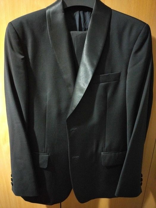 Costum barbatesc pentru ocazii Tata & Fiul negru marimea 46