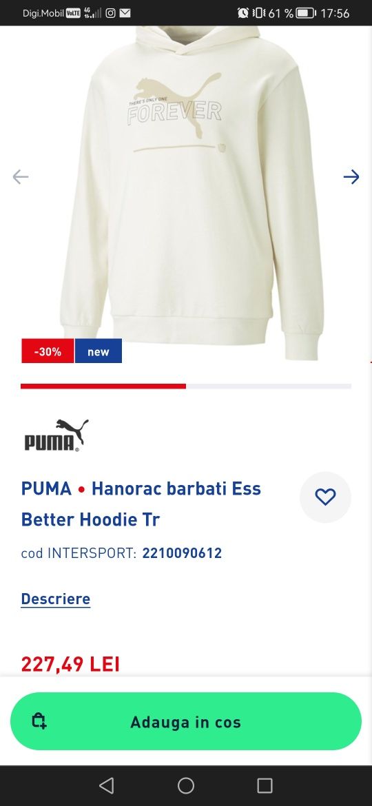 Hanorac puma barbati Ess Better