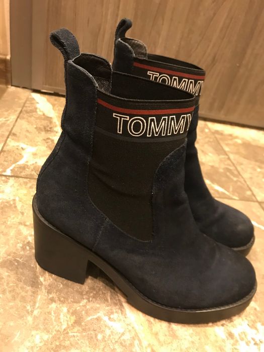 Велурени боти Tommy Jeans/ Tommy Hilfiger